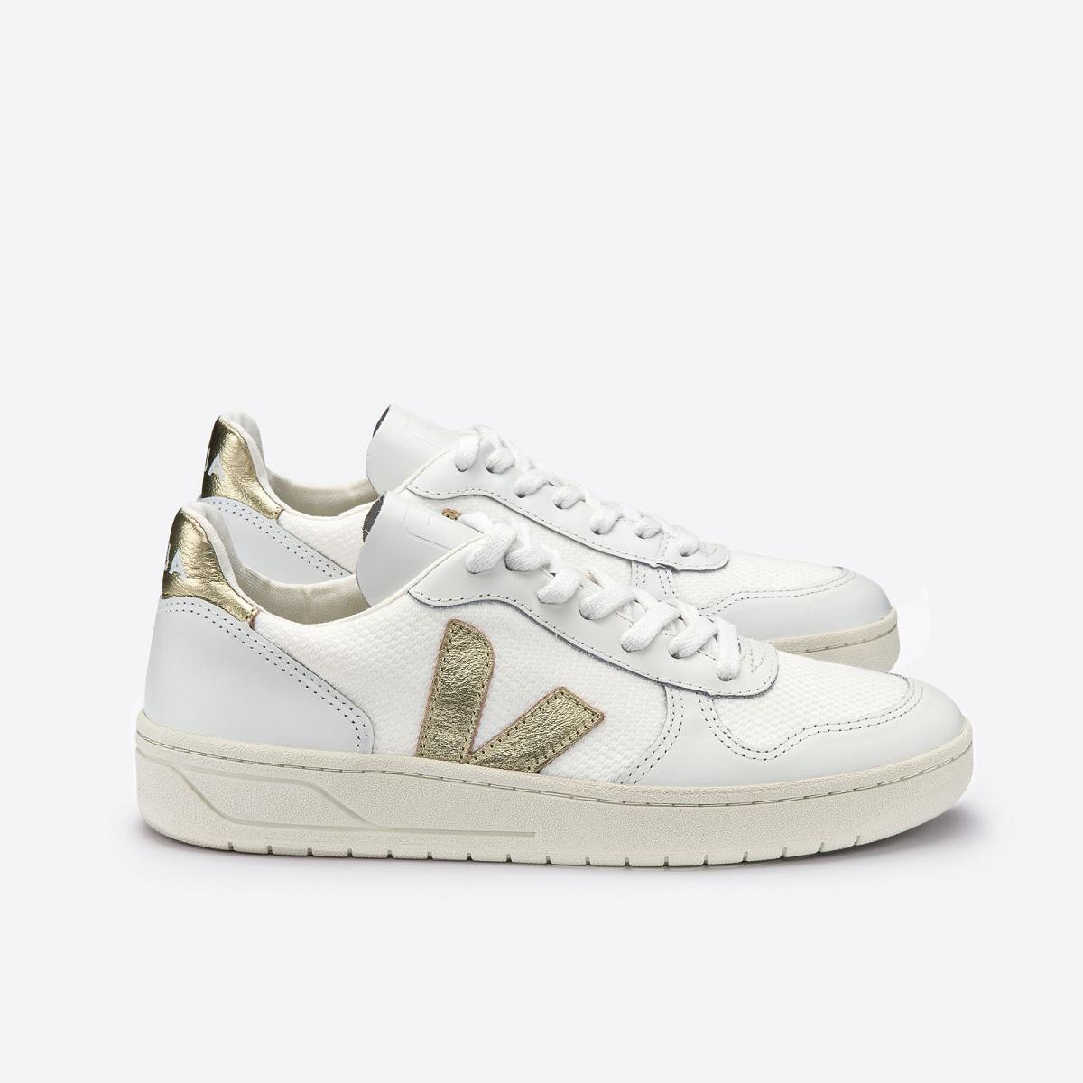 Veja white and sales gold